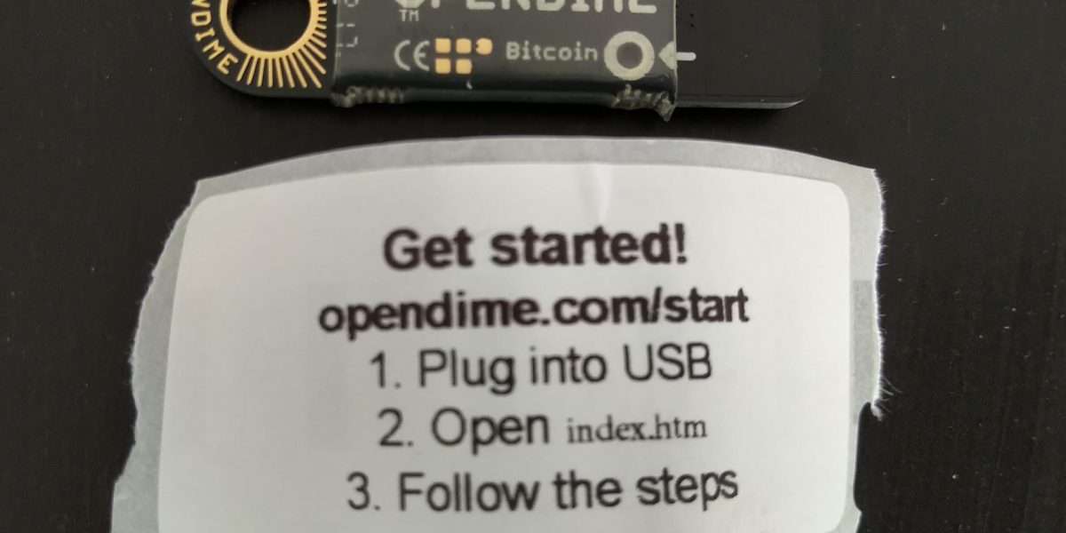 Transférer du Bitcoin vers Opendime